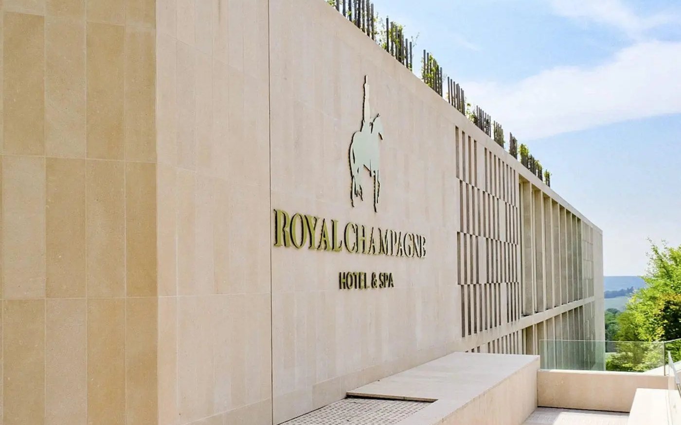 The entrance of Royal Champagne Hotel & Spa